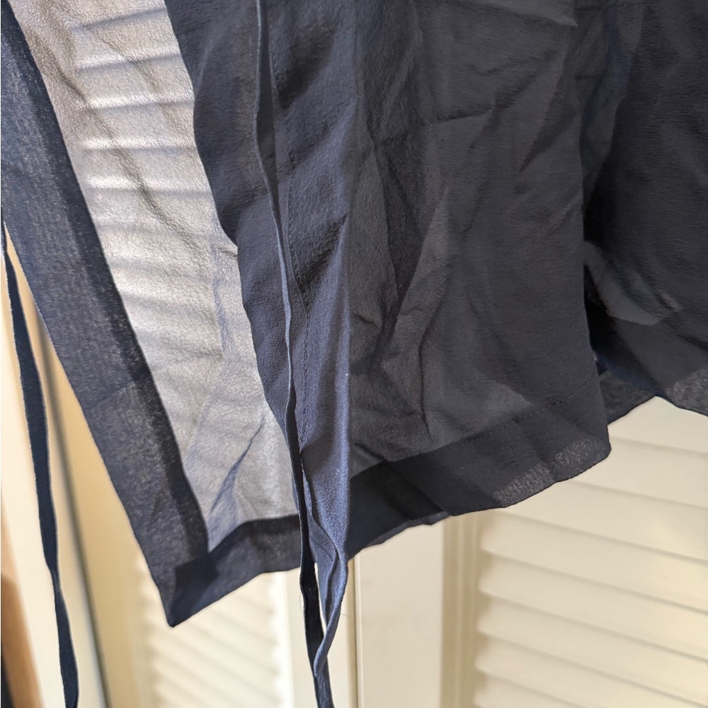 blue silk chiffon overlay
side ties - Picture 3 of 5